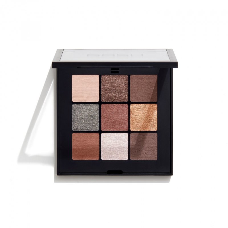 GOSH Eyedentity Eyeshadow Palette 003 BE HAPPY with 9 Perfectly Coordinated Matte and Metallic Shades - Vegan and
