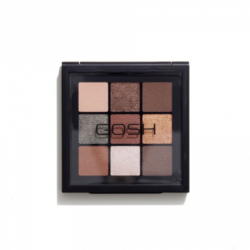 GOSH Eyedentity Eyeshadow Palette 003 BE HAPPY with 9 Perfectly Coordinated Matte and Metallic Shades - Vegan and