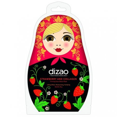 Strawberry and Collagen Firming Black Facial Mask 25g