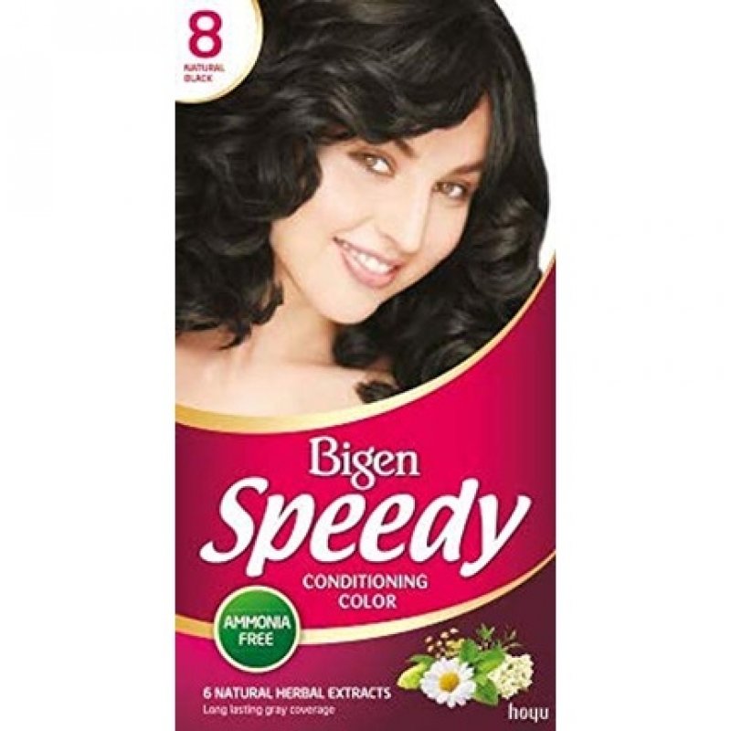 Bigen Speedy Conditioning Color No.8 Natural Black with Natural Herbal Extracts - 1 Application