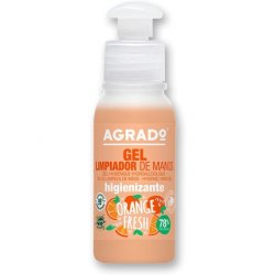 Hydrophobic Gel Hand Cleaner Orange Fresh Sanitizer 78% Alcohol Without Rinse 80ml