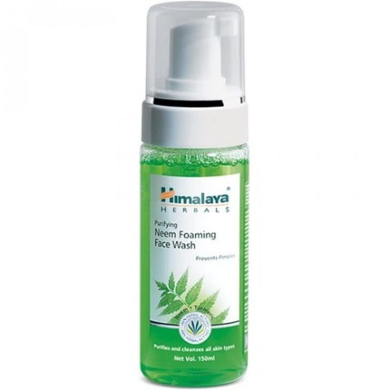 Himalaya Herbals Purifying Neem Foaming Face Wash Prevents Pimples Purifies Cleanses All Skin Type 150ml