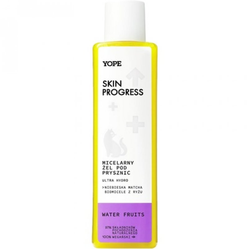 YOPE Micellar Shower Gel Hydrating Nurturing Ultra Hydro Water Fruit 200ml