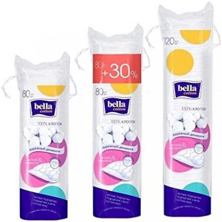 Bella Blue Cotton Pads 80 Pieces