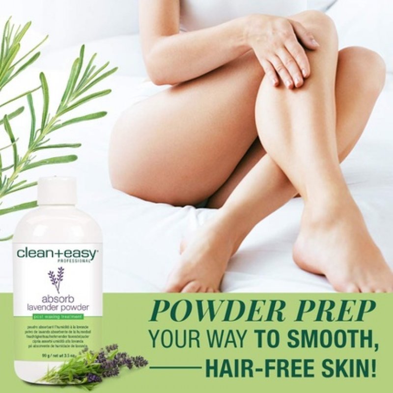 Clean Easy Absorb Lavender Powder Pre Waxing Treatment for Hair Removal 3.5oz