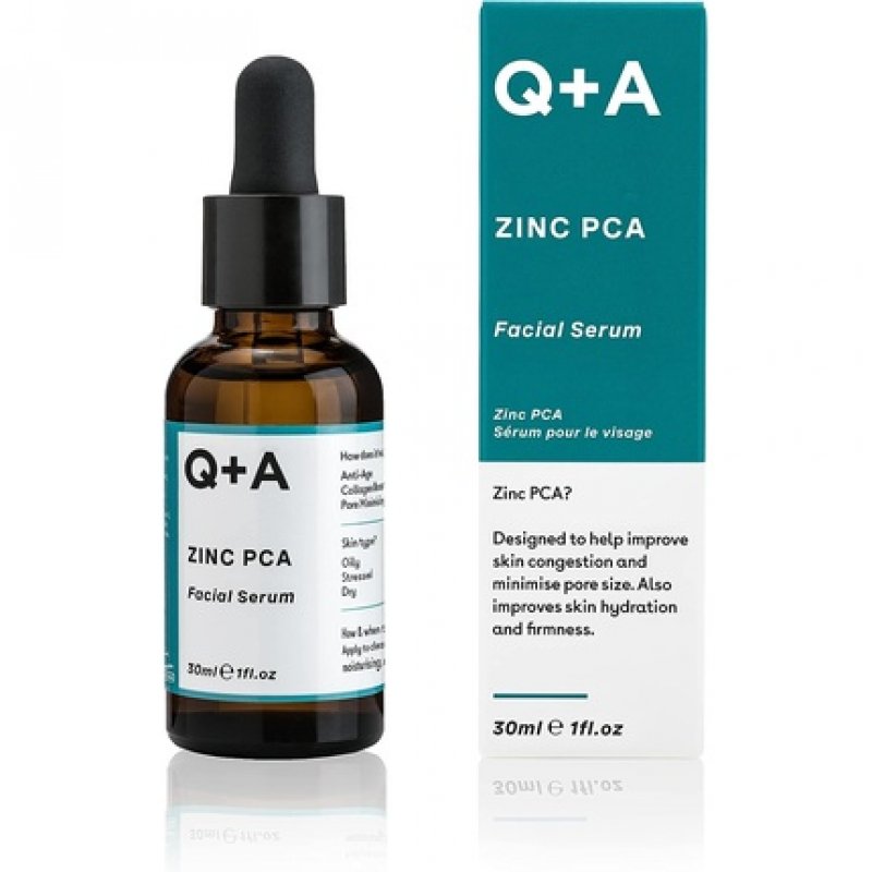 Q A Zinc PCA Facial Serum Minimises Pores and Enhances Cell Turnover 30ml