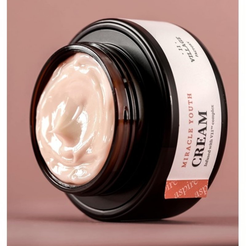 VILLAGE 11 FACTORY Miracle Youth Cream 50ml Retinol 0.1% for Beginners Squalane Moisture and Firm Skin Wrinkle Care