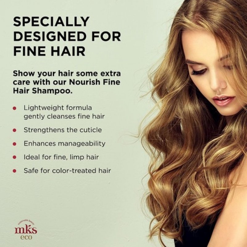 Earthly Body MKS eco Nourish Shampoo for Fine Hair Light Breeze 10 fl oz