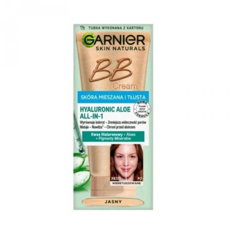 Garnier BB Face Cream Hyaluronic Acid Aloe Vera Combination Oily Skin SPF 25 50ml
