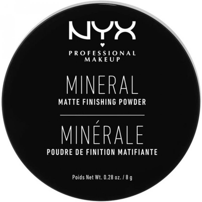 NYX Professional Makeup Mineral Finishing Powder Matte Finish Oil Absorbing Vegan Formula Medium/Dark 02 - Loose Format