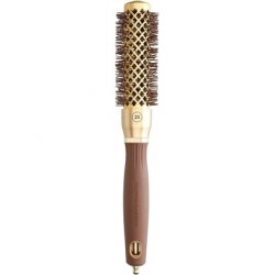 Olivia Garden Expert Blowout Shine Gold & Brown Hairbrush 25mm