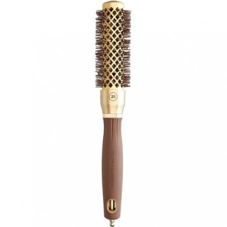Olivia Garden Expert Blowout Shine Gold & Brown Hairbrush 25mm