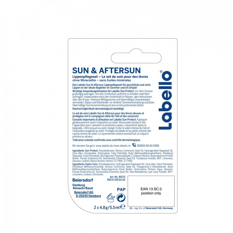 Labello Sun & Aftersun Lip Balm Set