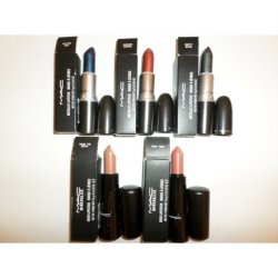 MAC Metallic Mineralize Rich & Powder Kiss Love Me Lipstick F/S 3g & 3.6g