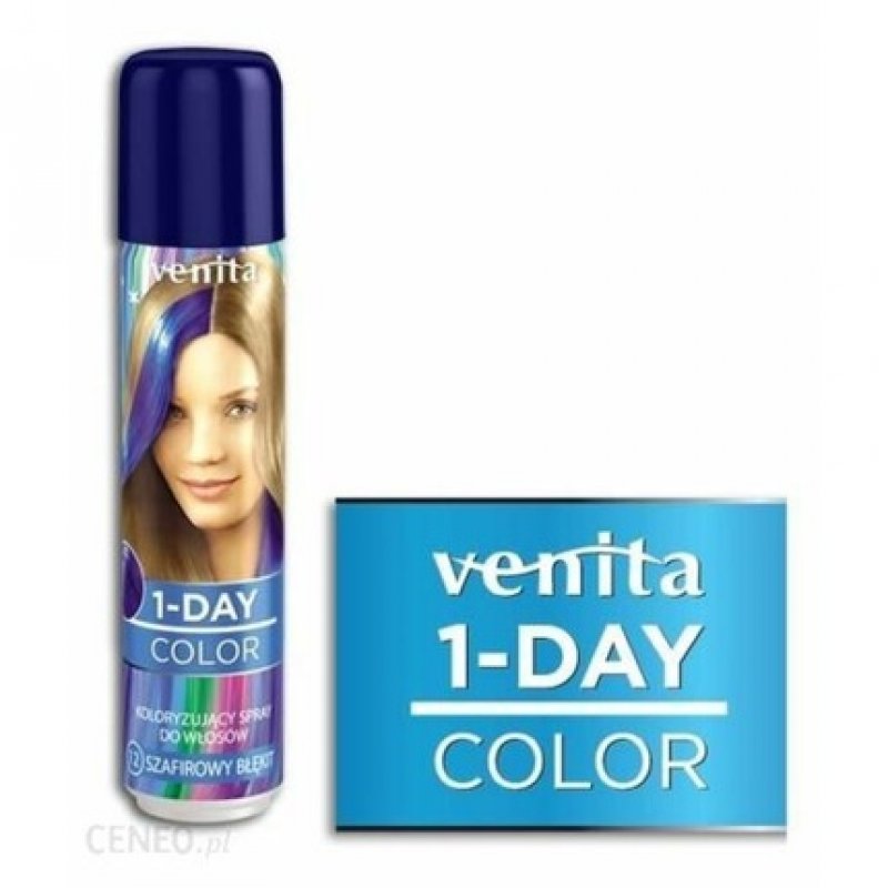 Venita 1-DAY Hair Color Spray 12 Emerald Blue 50ml Color Spray