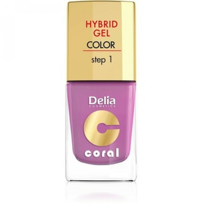 Delia Cosmetics Coral Hybrid Gel Nail Polish No. 05 Powder Pink 11ml