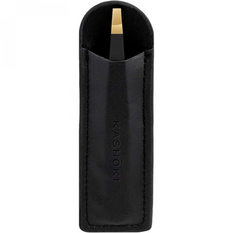 Kashoki Mu Acc Straight Tweezers with Case 10g