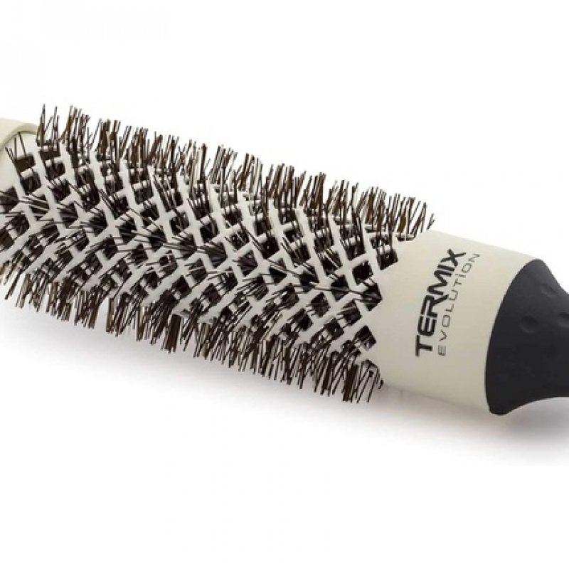Termix Evolution Soft Thermal Round Hairbrush with Ceramic Barrel for Salon Professionals - Set of 5 Brushes
