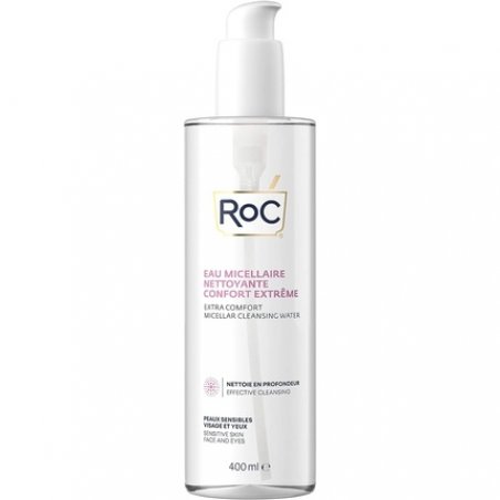 RoC Extra Comfort Micellar Cleansing Water for Sensitive Skin Face and Eyes 400ml