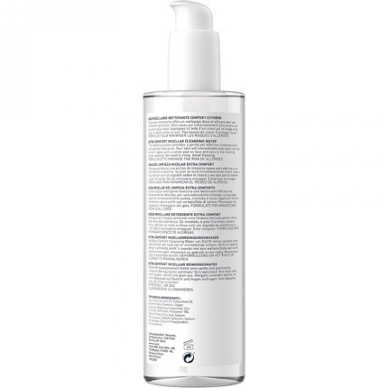 RoC Extra Comfort Micellar Cleansing Water for Sensitive Skin Face and Eyes 400ml