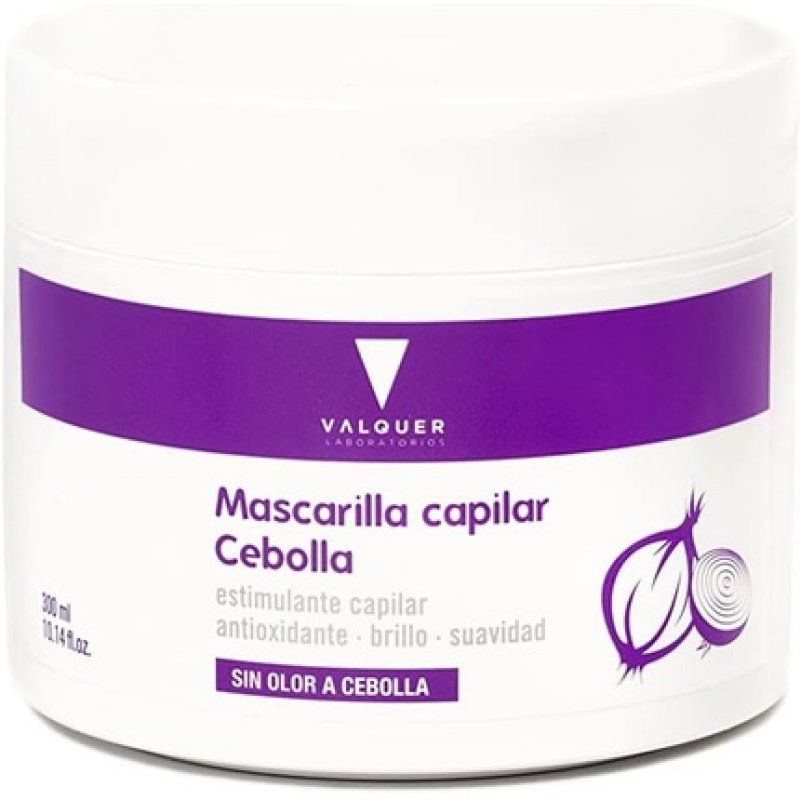 Valquer Onion Mask Hair Stimulant and Antioxidant Cleanser with Macadamia Oil 300ml