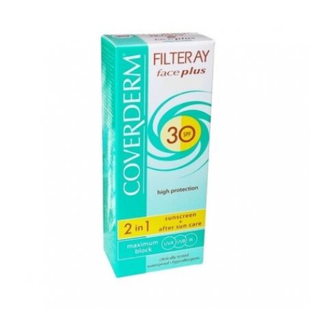 Coverderm Filteray Face Plus SPF30 Tinted Face Sunscreen Dry/Sensitive 50ml