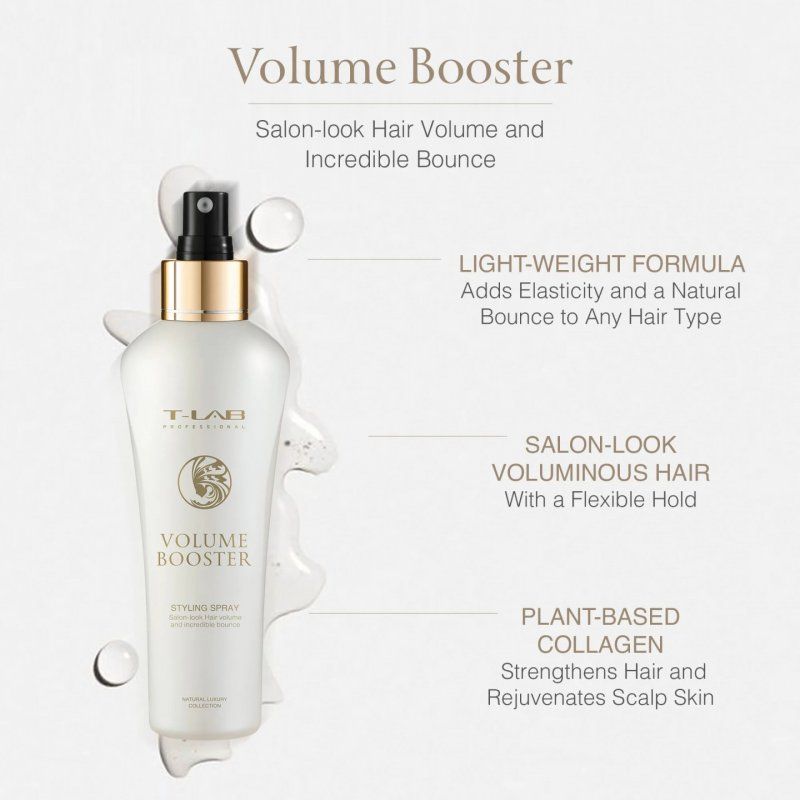 T-LAB Professional Volume Booster Styling Spray 150 ml Hair spray Unisex