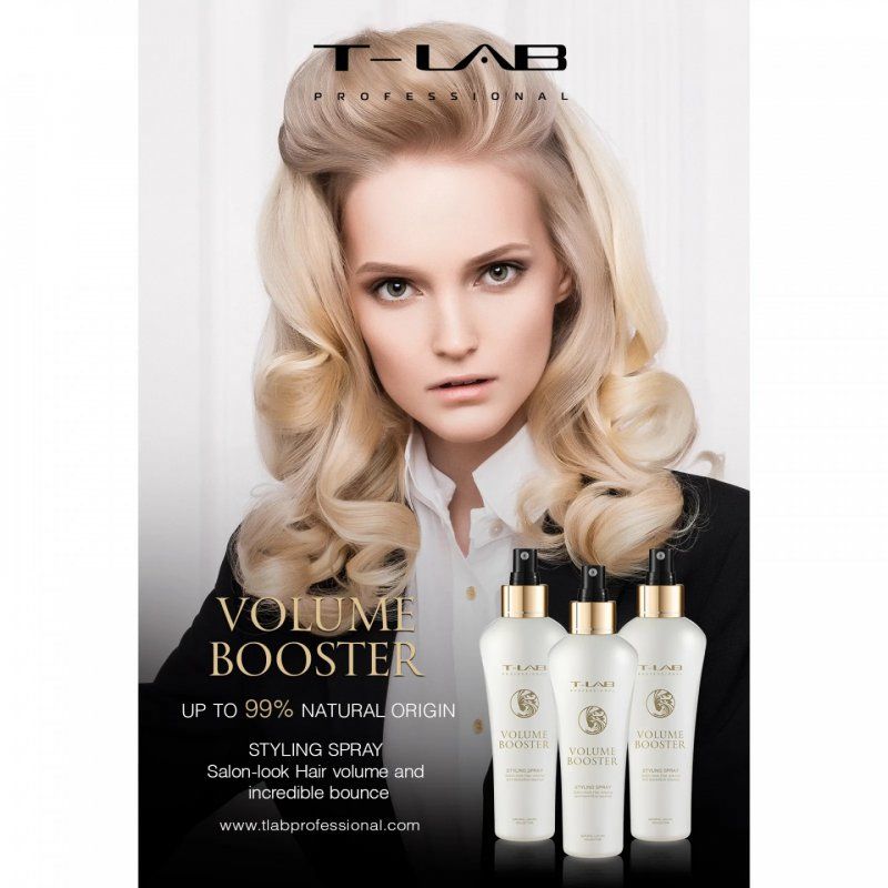 T-LAB Professional Volume Booster Styling Spray 150 ml Hair spray Unisex