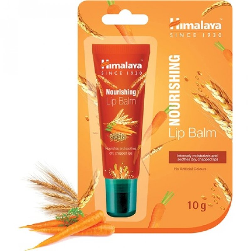 Himalaya Nourishing Lip Balm with Wheatgerm Oil and Carrot Seed Oil 10g - White