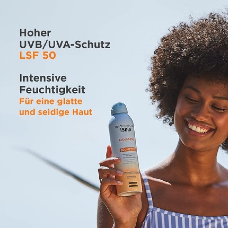 ISDIN Fotoprotector Lotion Spray LSF50 250ml - Moisturizing Protection for Normal to Dry Skin