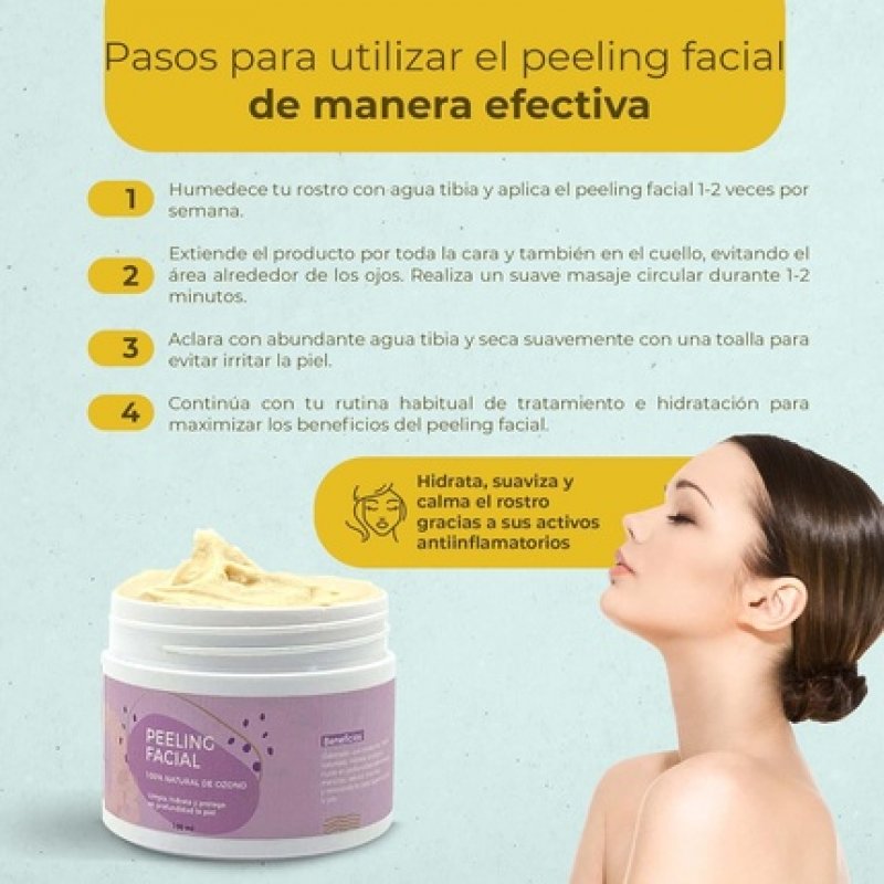 Ozone Dor Facial Peeling Exfoliating Natural No Chemicals to Remove Dead Cells and Stains of the Face Very Useful in