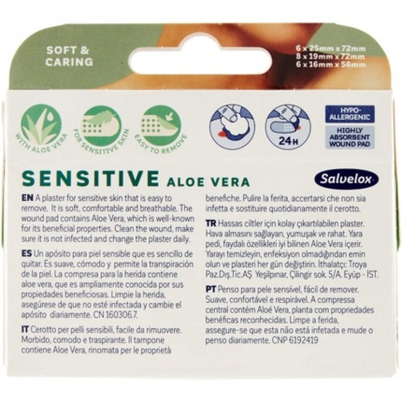 Salvelox Sensitive Aloe Dressing