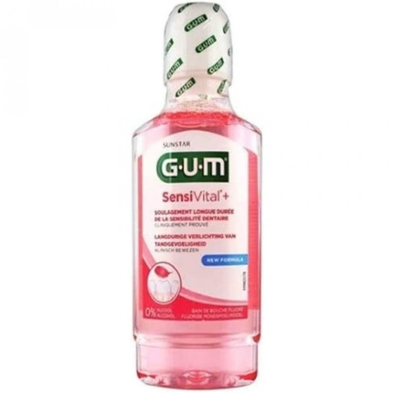 Sunstar Iberia 6080 Gum SENSIVITAL Mouthwash 500ml for Daily Use Black Standard