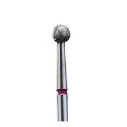 Staleks Diamond Nail Drill Manicure Pedicure Ball 3.5mm Red