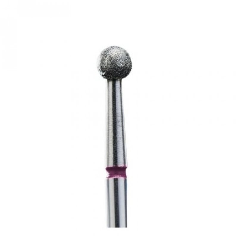 Staleks Diamond Nail Drill Manicure Pedicure Ball 3.5mm Red