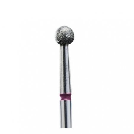 Staleks Diamond Nail Drill Manicure Pedicure Ball 3.5mm Red