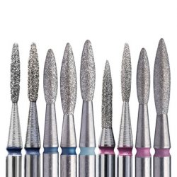 Dimond Nail Drill Bit FLAME 8mm/10mm STALEKS PRO Stainless Steel