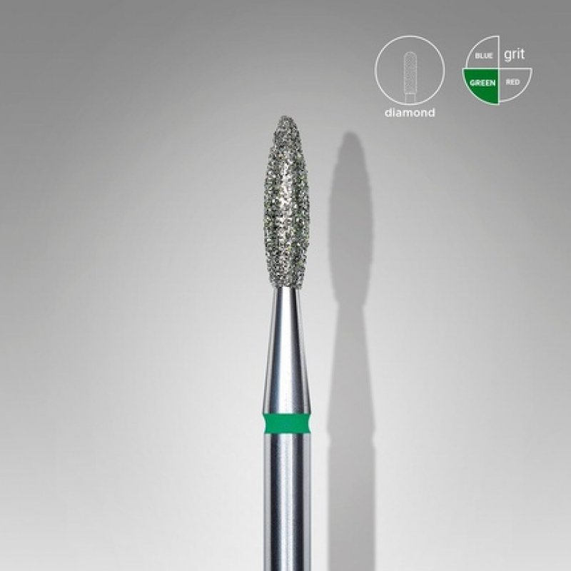 Dimond Nail Drill Bit FLAME 8mm/10mm STALEKS PRO Stainless Steel