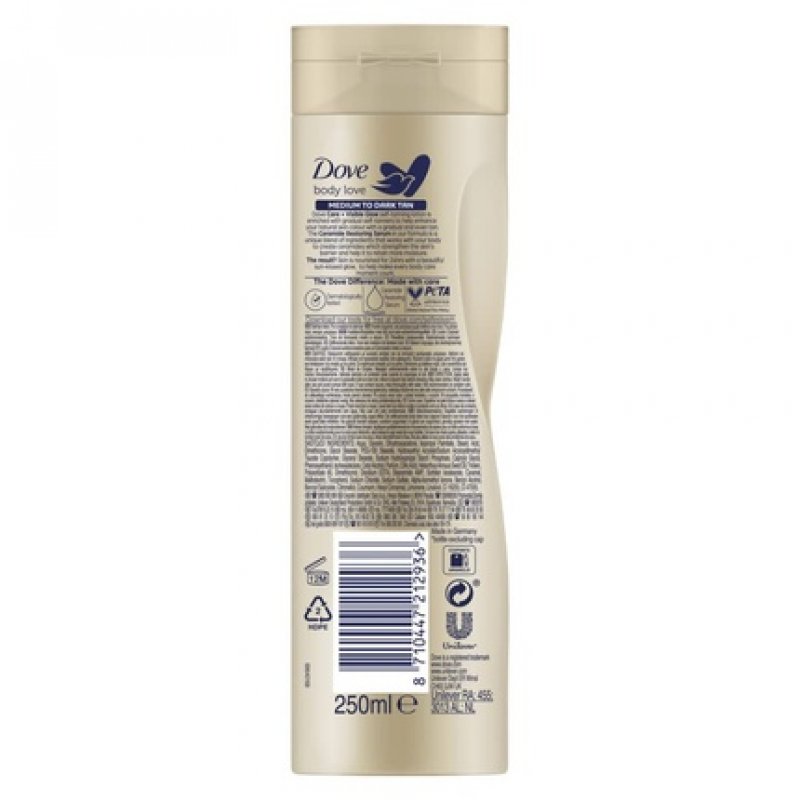 Dove Visible Glow Self-Tan Lotion 250ml