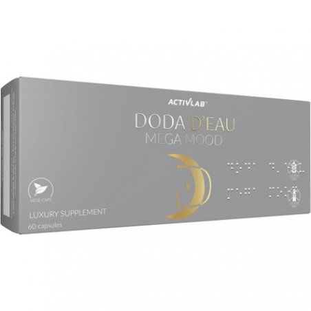Activlab DODA D'eau Mega Mood 60 Vegetable Capsules - Lion's Mane, Rhodiola Rosea, Bacopa, Amla