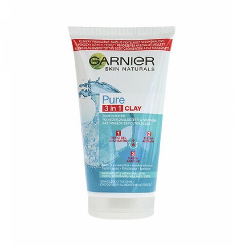 Garnier Skin Naturals Pure 3in1 Cleansing Gel Scrub and Mask 150ml