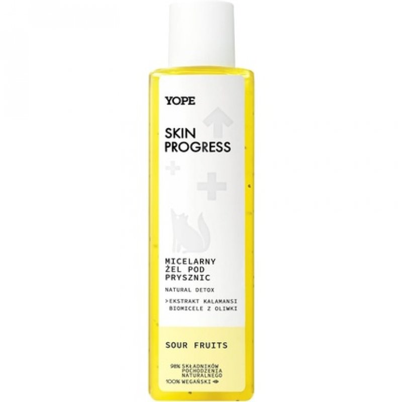 YOPE Micellar Shower Gel Smoothing Hydrating Natural Detox Sour Fruits 200ml