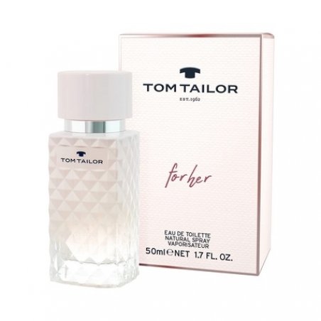 Tom Tailor Women's Perfume for Her 50ml - Sporty and Elegant Combination of Peach, Rose, and Musk
