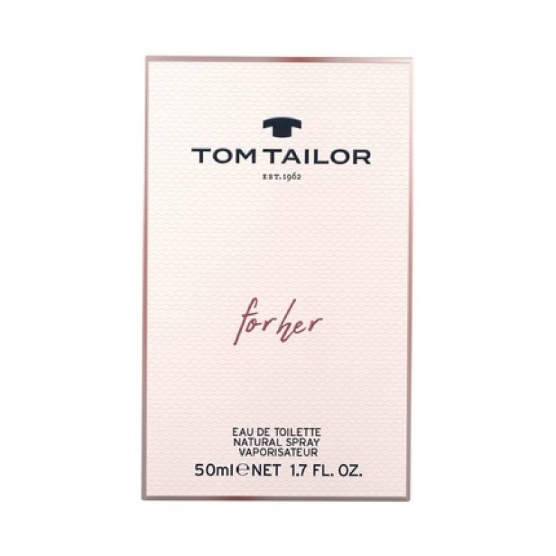 Tom Tailor Women's Perfume for Her 50ml - Sporty and Elegant Combination of Peach, Rose, and Musk