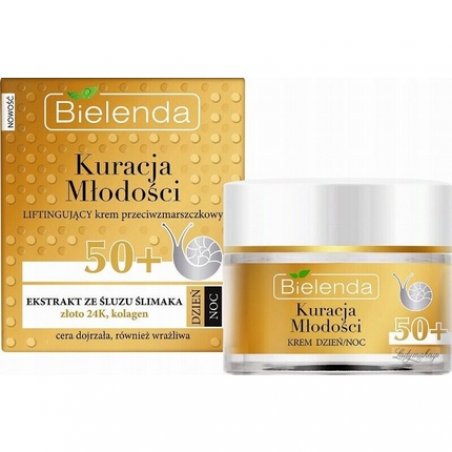 Bielenda Youth Treatment Moisturizing Anti-Wrinkle Cream Snail Slime 50 50ml