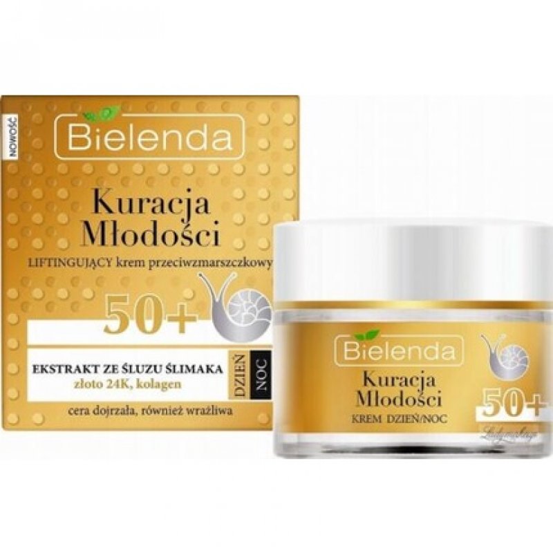 Bielenda Youth Treatment Moisturizing Anti-Wrinkle Cream Snail Slime 50 50ml