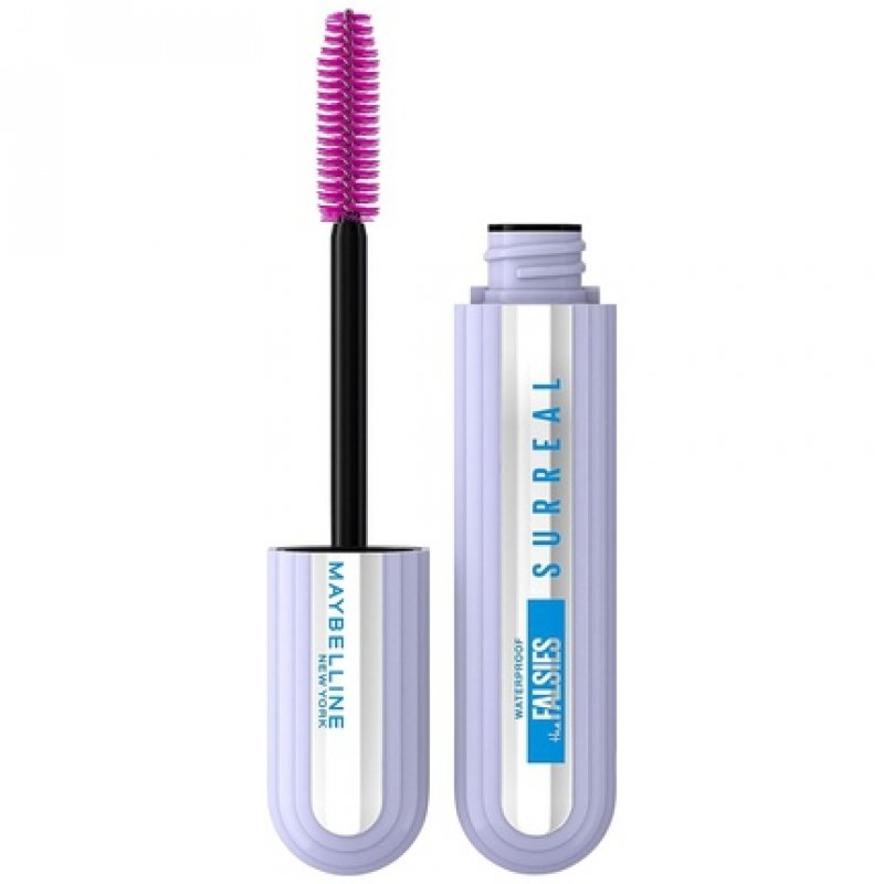 Maybelline New York Mascara with False Eyelash Effect and Hybrid Fiber Technology 10ml Black Waterproof