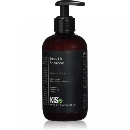 KIS Green Smooth Shampoo 250ml for Dry and Frizzy Hair - 100% Vegan Formula with Soothing Orange Oil