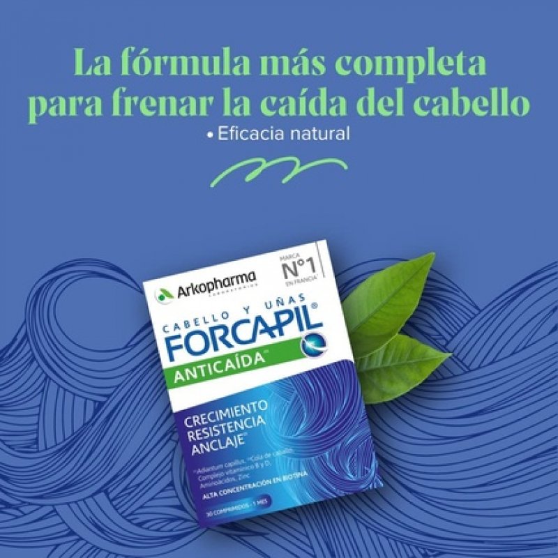 Arkopharma Forcapil Anticaída Pack 3 Months, Crecimiento, Resistência Y Anclaje
