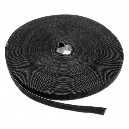 LABEL THE CABLE compatible PRO Roll Dual Klettbandrolle 25m - schwarz